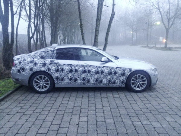 BMW 4 Gran coupe попала в объективы камер