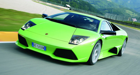 Новый зеленый Lamborghini Murcielago