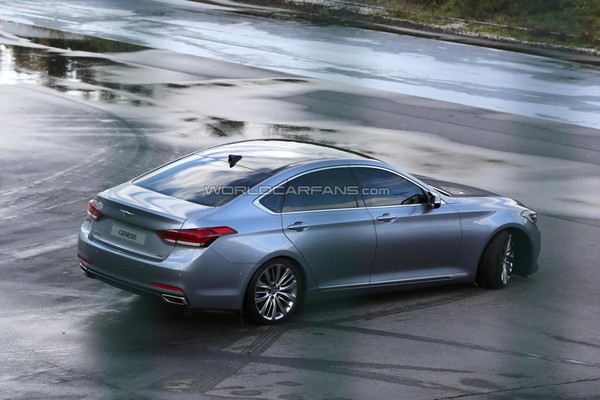 Новый Hyundai Genesis стал добычей папарацци - Фото 2